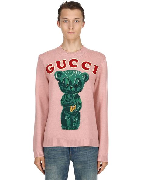 gucci bear sweater|Gucci sweater vintage.